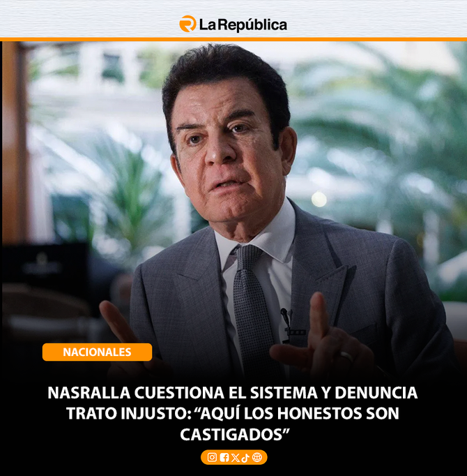 NASRALLA CUESTIONA EL SISTEMA Y DENUNCIA  TRATO INJUSTO: “AQUÍ LOS HONESTOS SON  CASTIGADOS” - Cover Image